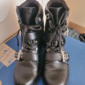 Hardcore Double Buckle combat boots